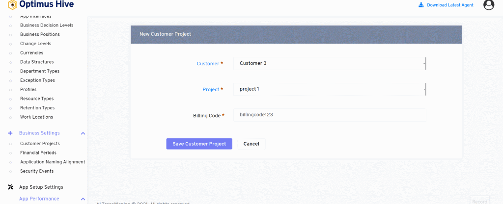 Handling customer projects: | Optimus Hive