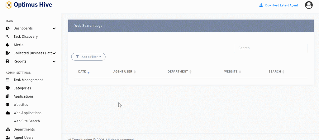 Admin Settings | Optimus Hive