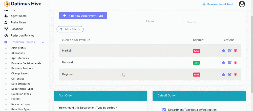 Departments | Optimus Hive